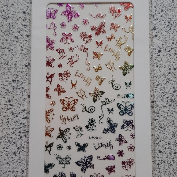 Batterfly nail stickers 10pecs/1 units - Picture 2 of 10